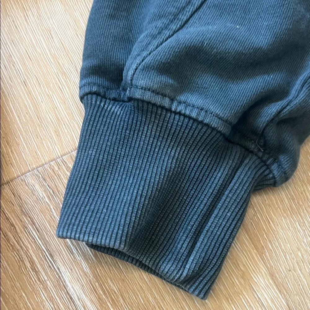 Zara Small Distressed Gray CropZip-Up Jacket